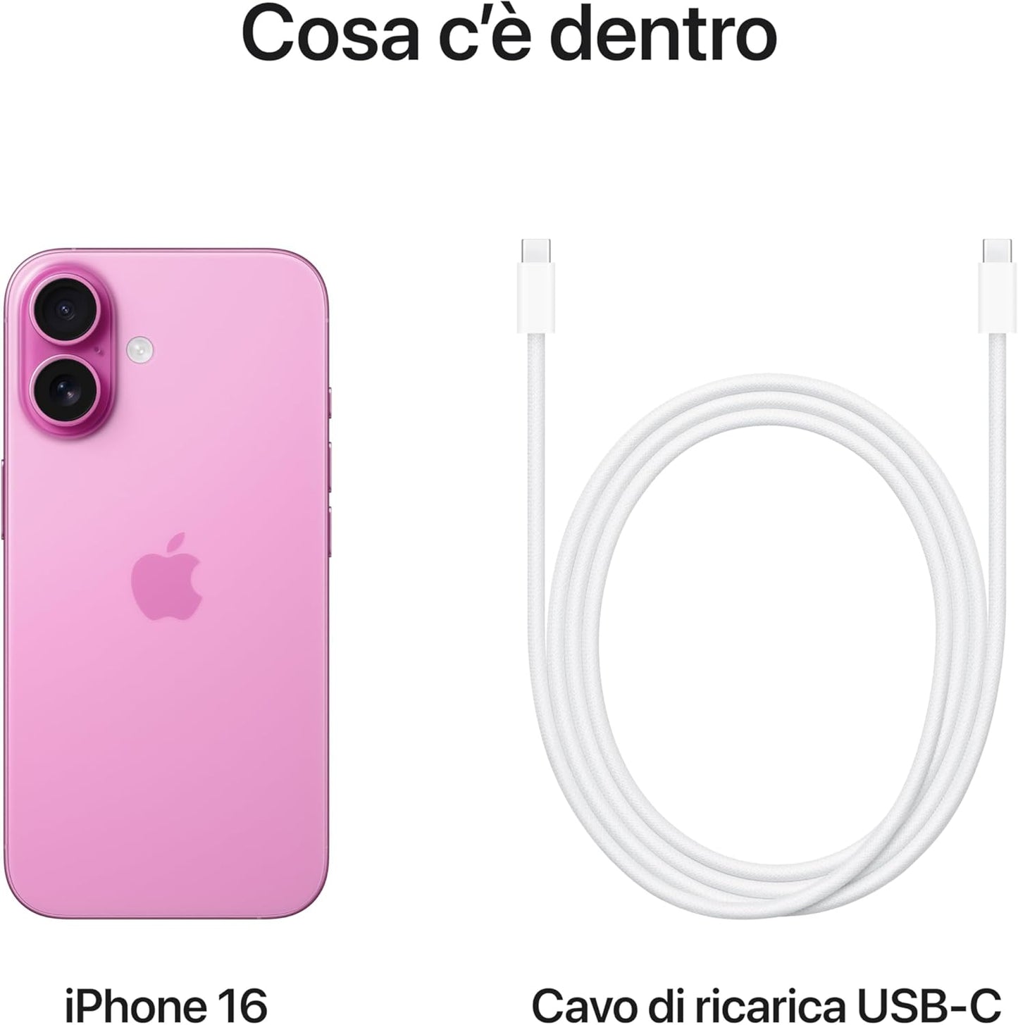Apple iPhone 16 128GB 6.1" Pink ITA MYEA3QL/A