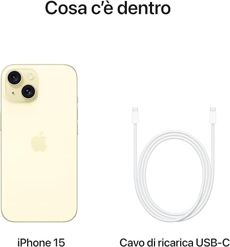 APPLE IPHONE 15 128 GB GIALLO ITA
