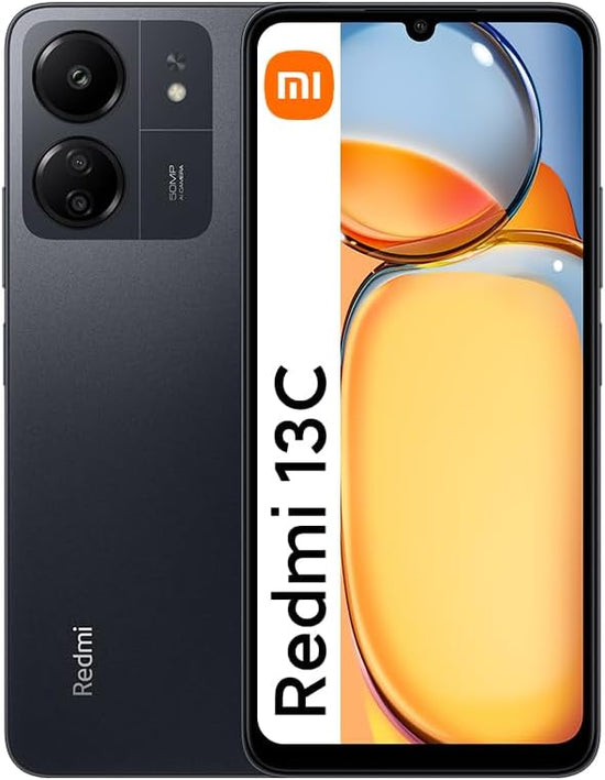 Xiaomi Redmi 13C Smartphone, 8 GB RAM, 256 GB ROM, display 6,74" 90 Hz, 3 fotocamere 50 MP, batteria 5000 mAh, ricarica rapida 18 W, processore Octa-Core, dual sim, MIUI 14, NFC, nero (Midnight
