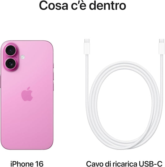 Apple iPhone 16 128GB 6.1" Pink ITA MYEA3QL/A