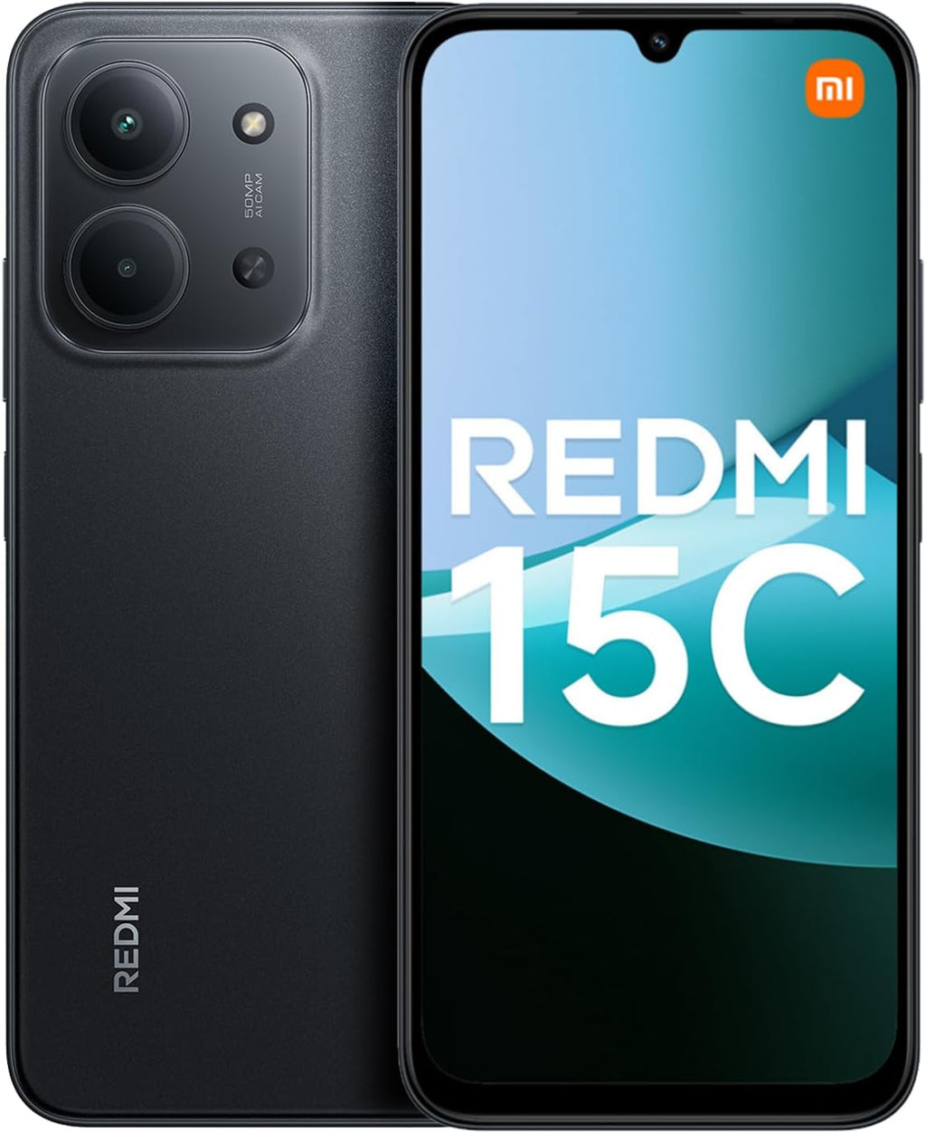 XIAOMI Redmi 15C Smartphone - 4GB/128GB, 6.9" 50MP 120Hz, Dual SIM 4G, 6000mAh Midnight Black
