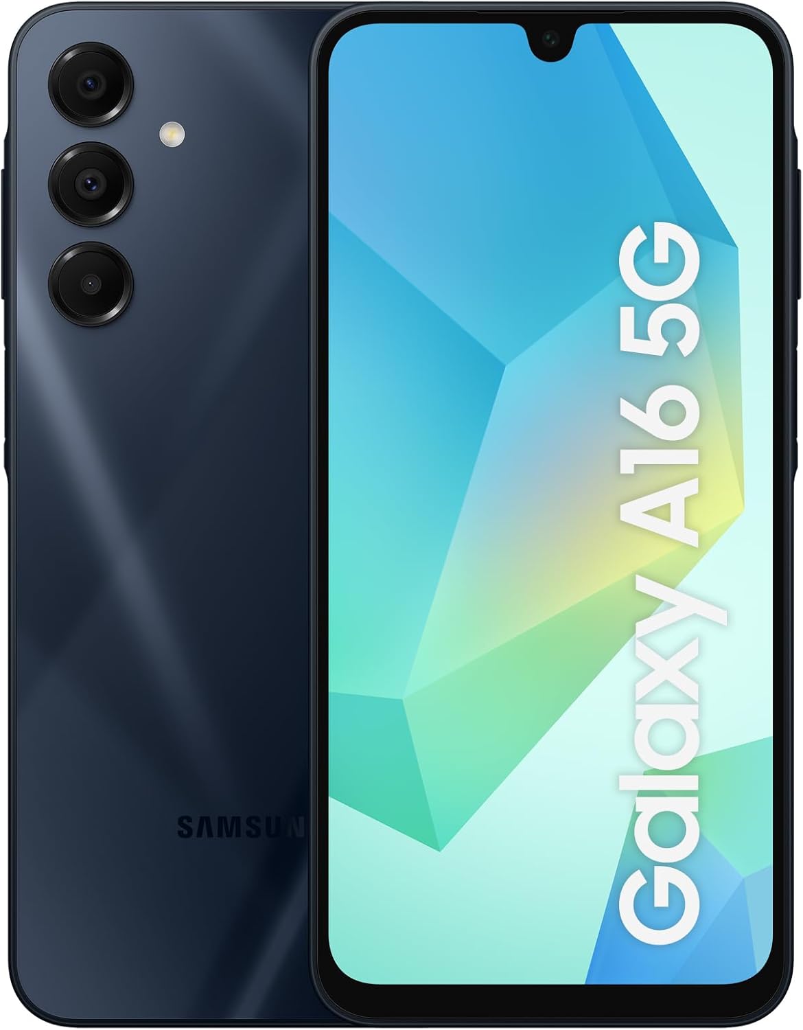 Samsung Galaxy A16 5G, Smartphone Android 14, Display Super AMOLED 6.7" FHD+, 4GB RAM, 128GB, Batteria 5.000 mAh, Resistenza IP54, memoria espandibile fino a 1.5TB, Blue Black