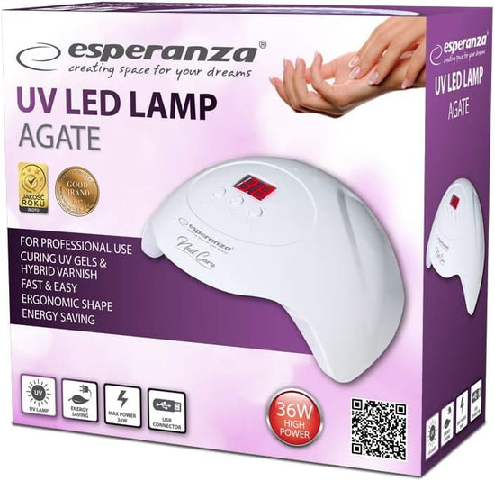 Lampada UV LED EBN010 Esperanza per smalto ibrido Agate 36W