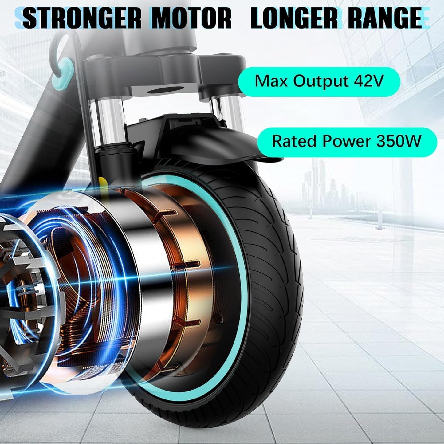 RCB R17 Monopattino Elettrico, Max 25 km/h, 8.5"