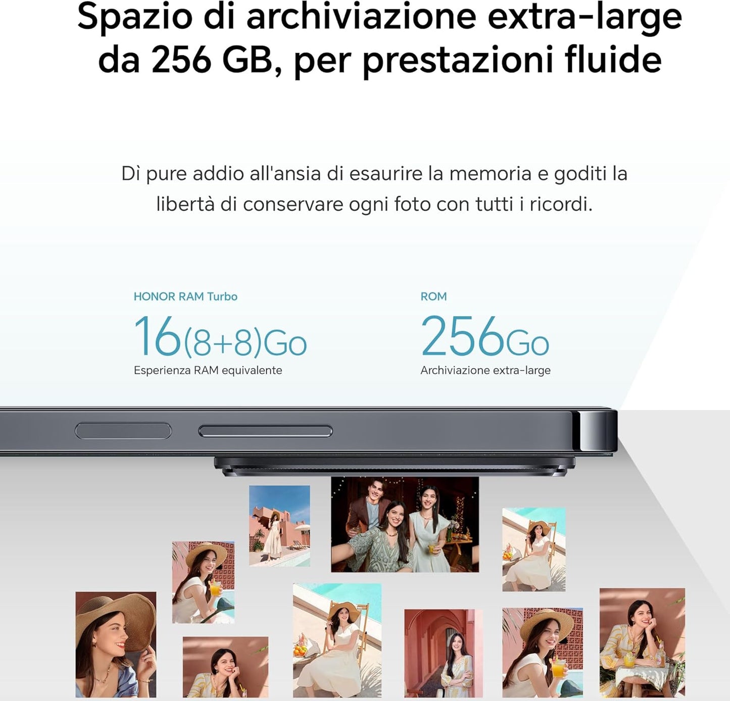 Honor 200 lite 5G 256 GB Negro Medianoche 