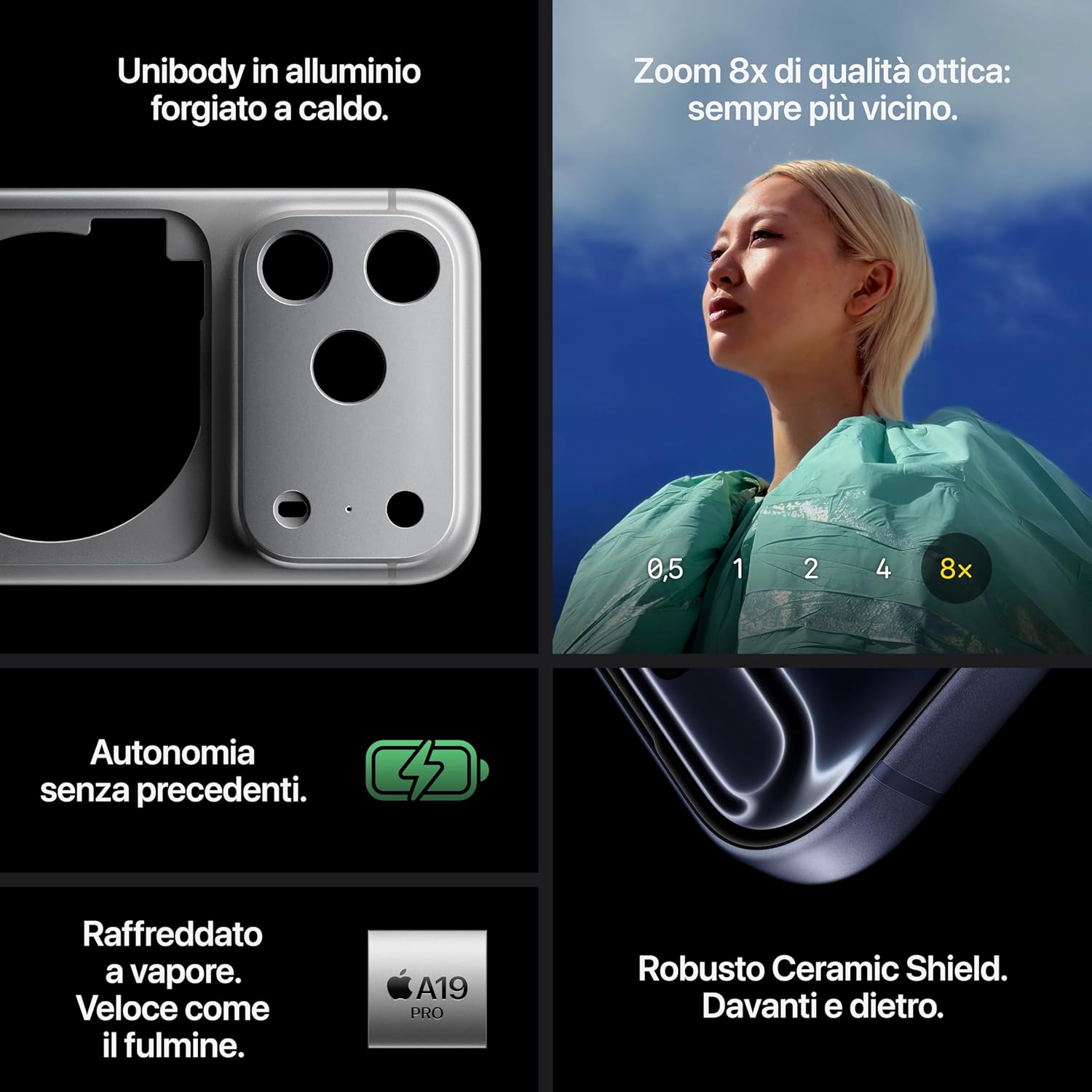 Apple iPhone 17 Pro 256GB 6,3" Silver ITA MG8G4QL/A