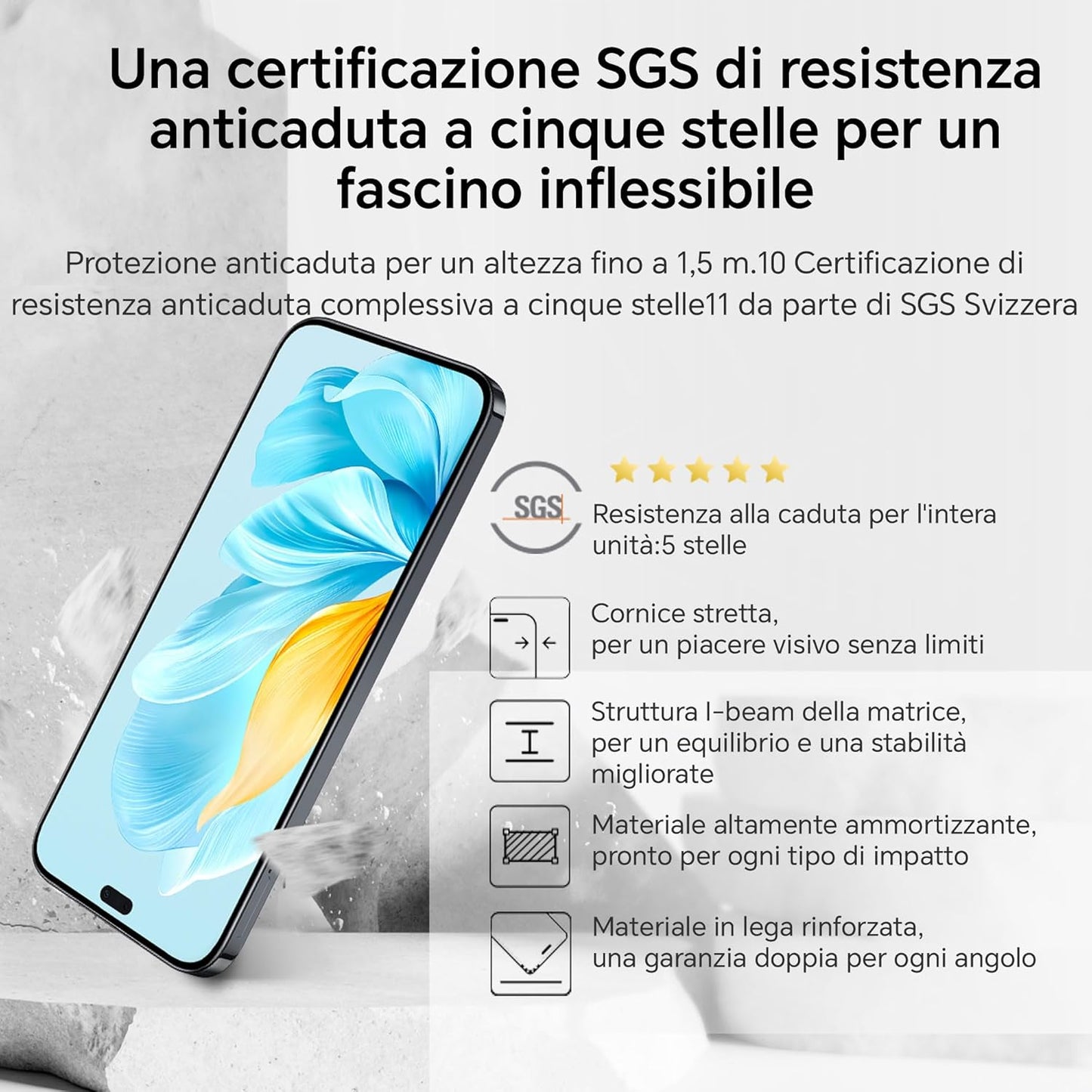 Honor 200 lite 5G 256 GB Negro Medianoche 