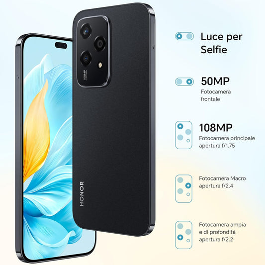 Honor 200 lite 5G 256GB Midnight Black