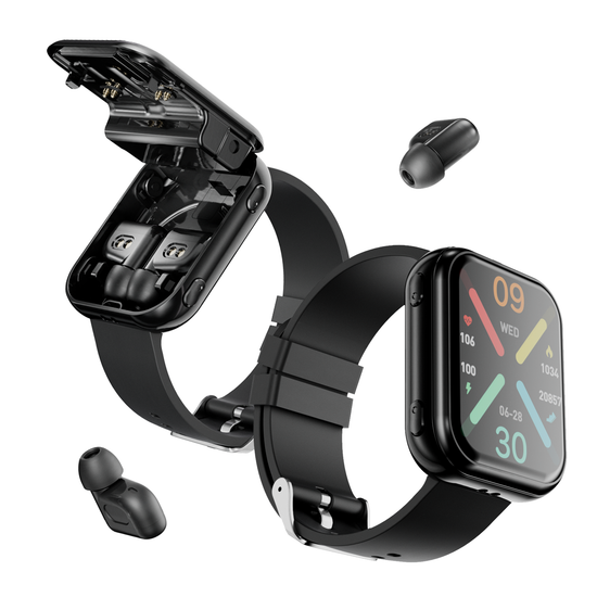 Smart Watch Headset 2 in 1 black