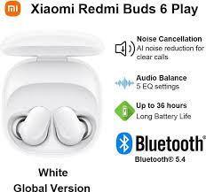 Xiaomi Redmi Buds 6 Play–Auricolari wireless Bluetooth in-orecchia,riduzione rumore