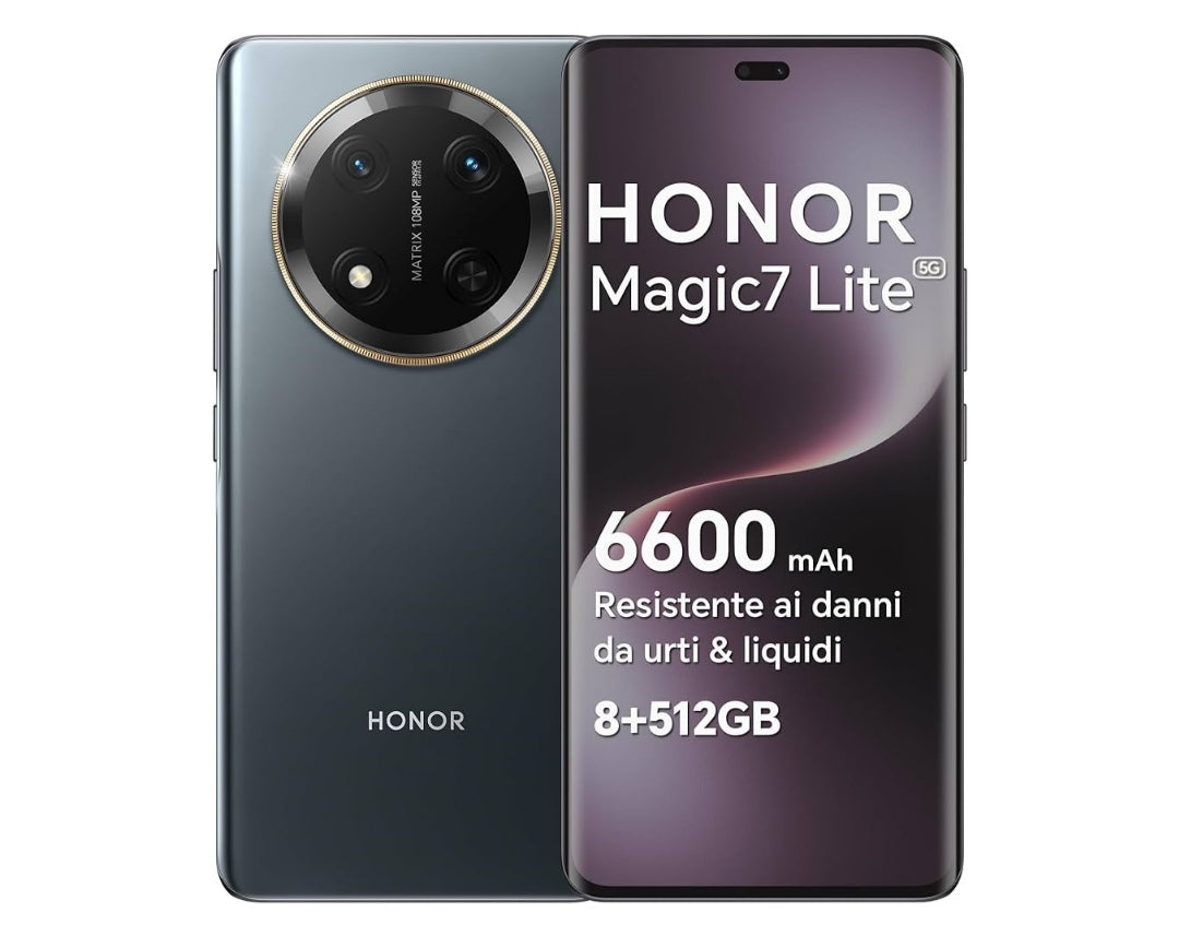 HONOR Magic7 Lite 5G – 8GB RAM + 512GB Memoria – 6600 mAh